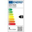 Kép 3/3 - SpectrumLED Premium Clear COG 6W=65W E27 LED kisgömb izzó, természetes fehér 2évG  WOJ14397_5_5W