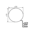 Kép 5/5 - STONO gömb alakú cserélhető fényforrású kerti lámpatest 200MM 24654