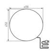 Kép 6/6 - STONO gömb alakú cserélhető fényforrású kerti lámpatest 390MM 36591