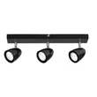 Kép 1/6 - Rábalux PERICO fekete hármas billenthető fém-műanyag szpot lámpatest GU10/230V aljzat 73019