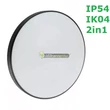 Kép 1/4 - SpectrumLED NYMPHEA 32W IP54 IK04 ütésálló LED lámpa fekete/fehér gyűrűvel, hidegfehér 2évG SLI031036CW_PW