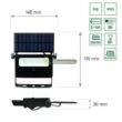 SpectrumLED NOCTIS Solaris Mini napelemes-akkumulátoros LED reflektor, 2W, mozgásérzékelő, hidegfehér, 2évG
