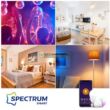 SpectrumLED Easy Smart 4,9W szabályozható, CCT, RGBW, bluetooth okos E14 LED kisgömb izzó WOJ14630