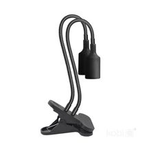 PLANTY CLIP B DUO asztali lámpa 2xE27 fekete 004018