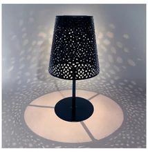 Napelemes-solar LED LUVETRA kerti asztali lámpa fekete 4000K