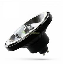 LED AR111/ES111 GU10 230V 10W 20° természetes fehér szpot, fekete