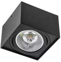 CHLOE AR111/ES111 GU10 billenthető négyzet lámpatest, fekete