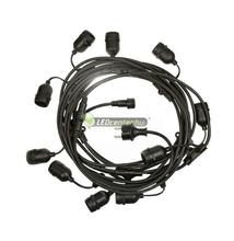 GIRLANDA 5m 10db E27/230V IP44 party füzér, party kábel, toldható