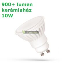 SpectrumLED 10W Premium 100° GU10/230V 910 lumen kerámiaházas LED szpot izzó melegfehér 2évG WOJ14308