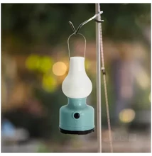 Lati türkiz asztali és éjjeli elemes LED lámpa 004133