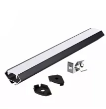 Corner2 Sarokba illeszthető LED-profil szett N01 opál fedlappal 2000 mm fehér 004635