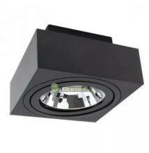 SpectrumLED MIRORA AR111/ES111 GU10/230V elegáns, szögletes fekete billenthető alumínium lámpatest