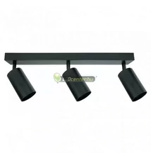 SpectrumLED MADARA Mini fekete hármas billenthető, forgatható alumínium lámpatest, GU10/230V aljzat SLIP003015