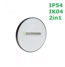 SpectrumLED NYMPHEA 18W IP54 IK04 ütésálló LED lámpa fekete/fehér gyűrűvel, természetes fehér 2évG SLI031034NW_PW