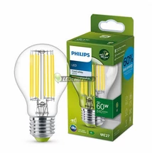 PHILIPS ultrahatékony 4W=60W 840 lumen LED E27 körteégő, természetes fehér 3évG