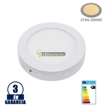 SNOW LED 12W=100W kerek fehér mennyezeti lámpa, melegfehér 3évGar