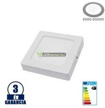 SNOW LED 12W=100W szögletes fehér mennyezeti lámpa, hidegfehér 3évGar