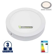 SNOW LED 18W=140W kerek fehér mennyezeti lámpa, természetes fehér 3évGar