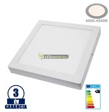 SNOW LED 24W=200W szögletes fehér mennyezeti lámpa, természetes fehér 3évGar