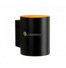 SQUALLA tuba fali lámpatest, fekete-arany, G9/230V
