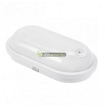 SpectrumLED TECHNIC 20W IP54 IK07 LED mozgásérzékelős ovális lámpa, természetes fehér 2évG SLI041046NW