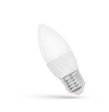 SpectrumLED 6W 480 lumen E27 LED gyertya izzó, meleg fehér 2évGar WOJ13601