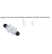 2 utas fedeles átlátszó kötődoboz reflektrokhoz 250/450V 16/24A IP68 6647