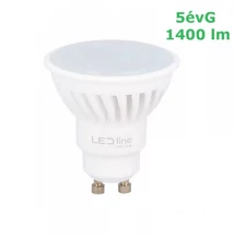 LED line 10W Premium 120° GU10/230V 1400 lumen 2700K kerámiaházas LED szpot izzó melegfehér 5évG LL-248580-II