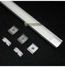 SURFACE LED aluprofil 2000 mm, fedővel, záróvégekkel, rögzítővel