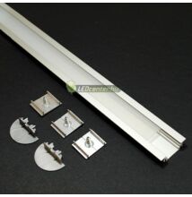 GROOVE LED aluprofil 2000 mm, fedővel, záróvégekkel, rögzítővel