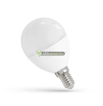 SpectrumLED 8W=50W E14 650 lumen LED kisgömb izzó, természetes fehér 2évGar WOJ14216