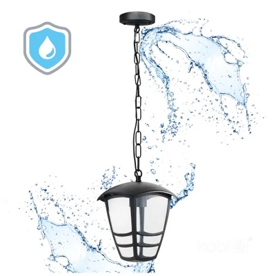 TEVIO W kerti függőlámpa 1xE27 IP54 fekete 003702