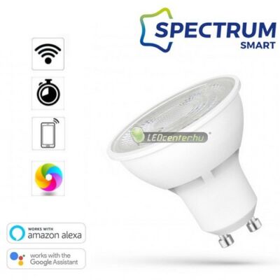 Spectrum Smart 5W szabályozható, CCT, RGBW, wifis okos GU10 LED szpot