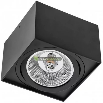 CHLOE AR111/ES111 GU10 billenthető négyzet lámpatest, fekete