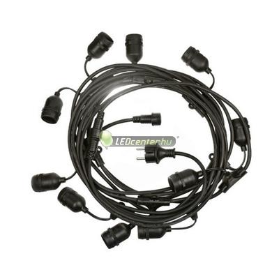 GIRLANDA 5m 10db E27/230V IP44 party füzér, party kábel, toldható