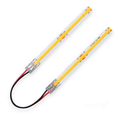 COB led szalag 2 végén csatlakozó 10 cm vezetékkel bekötéshez 8mm KOBI-003933