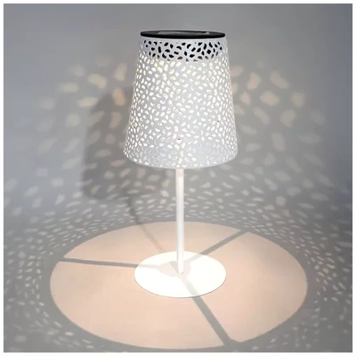 Napelemes-solar LED LUVETRA kerti asztali lámpa fehér 4000K KOBI-004510