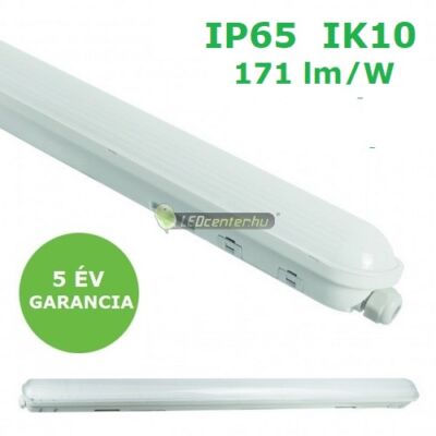SpectrumLED LIMEA GIGANT LED ipari lámpatest 52W 8900 lm IP65 IK10 toldható 1500mm hidegfehér 5évG SLI028026CW