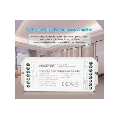 MiLight PA5 RGB-W jelerősítő 180/360W 5 csatornás MB-PA5