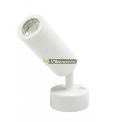 SpectrumLED MADARA Mini fehér egyes billenthető, forgatható alumínium lámpatest kapcsolóval, GU10/230V aljzat SLIP003033