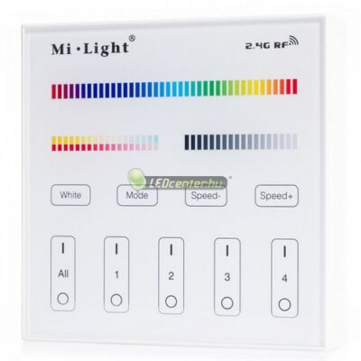 MiLight T4 RGB+CCT fali vezérlő /távirányító/ RF 230V