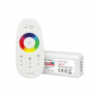 MiLight-MiBoxer RGB RF vezérlőegység érintős, színes, DC12-24V 120 W, FUT025