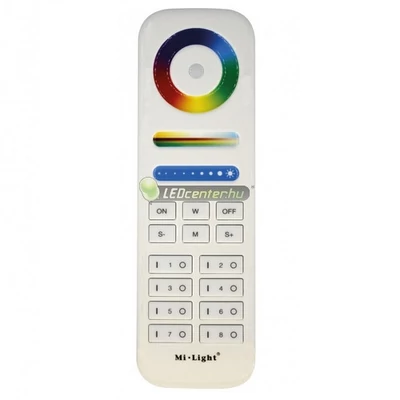 MiLight-MiBoxer RGB+CCT RF 8 zónás távirányító FUT089