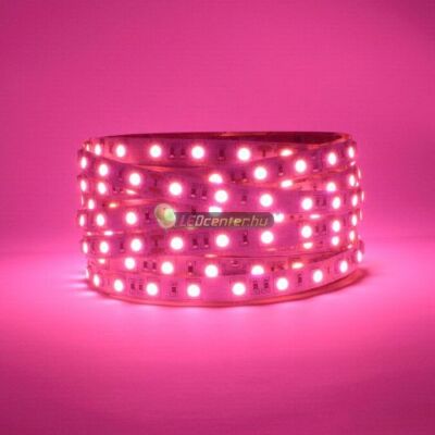 AURORA 60 SMD3528 4,8 W/m beltéri LED szalag, pink, rózsaszín 2évG