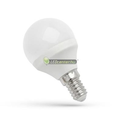 Spectrum 6W=42W E14 500 lumen LED kisgömb, hidegfehér 2évGar