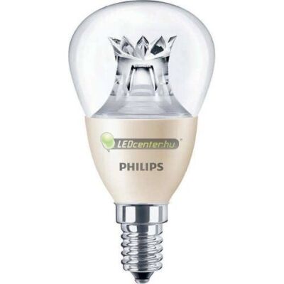PHILIPS MASTER LED E14 5.5W=40W 470 lumen P48 szabályozható kisgömb, melegfehér 3évG