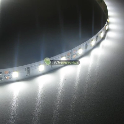 CLARO 60 SMD2835 12W/m beltéri LED szalag, hidegfehér 5évG