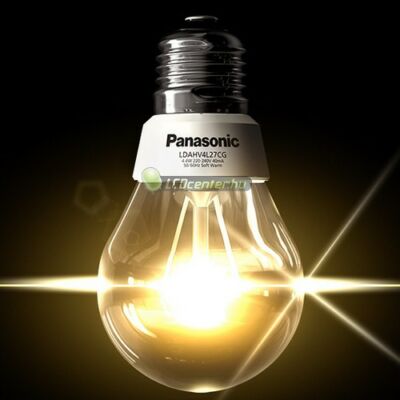 Panasonic 10W=60W E27 806 lumen melegf. körteégő