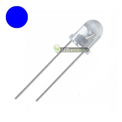 Ultrafényes LED dióda, 3 mm, kék