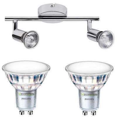 NORTON-2 lámpatest és 2 Philips 5W=50W 120° melegfehér LED szpot